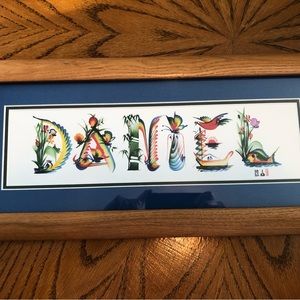Artistic Oriental Framed Name Art Print